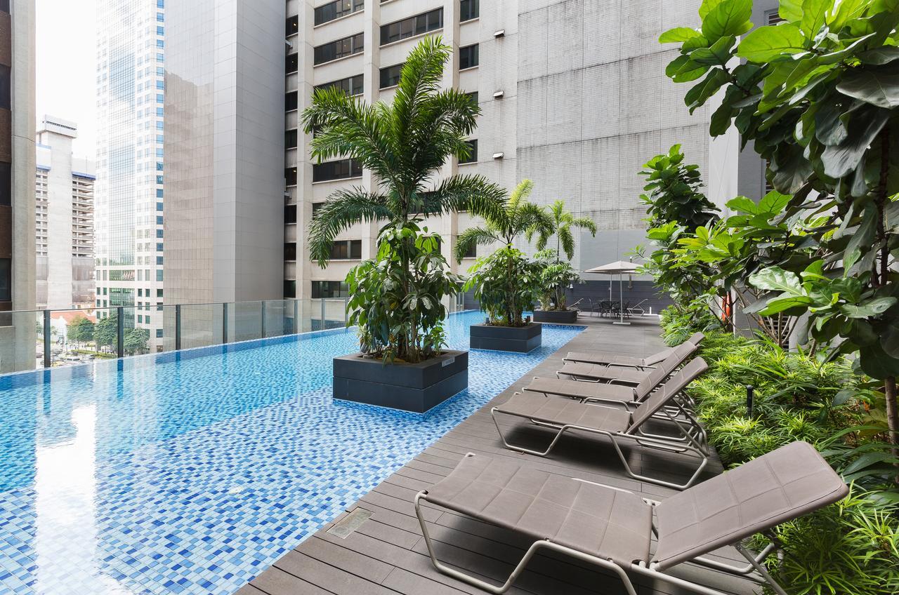 City Balcony Apartment With Marina Bay View Singapur Exterior foto